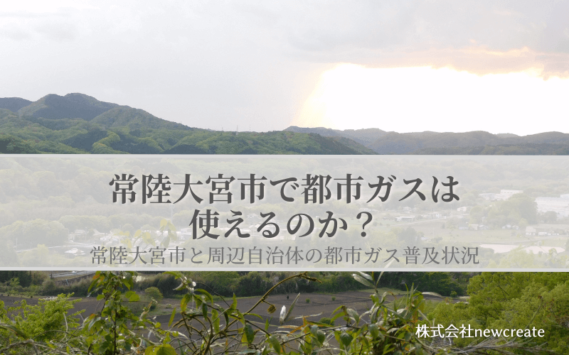 常陸大宮市の都市ガス普及状況