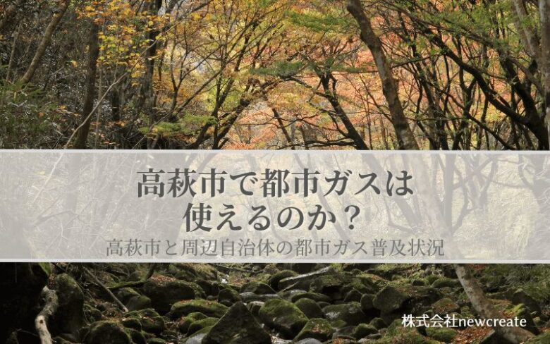 高萩市の都市ガス普及状況