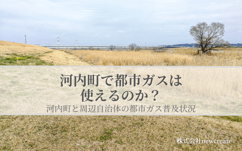 河内町の都市ガス普及状況