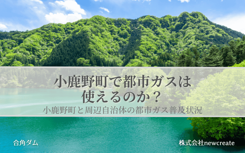 小鹿野町で都市ガスは使えるのか