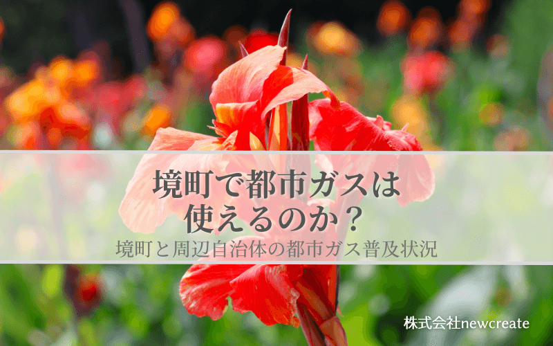 【境町で都市ガスは使えるのか？】周辺自治体も含めた導管敷設状況