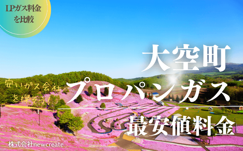大空町のプロパンガス平均価格と最安値料金