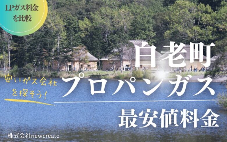 白老町のプロパンガス平均価格と最安値料金