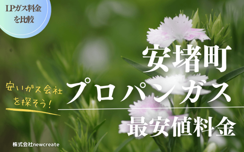 安堵町のプロパンガス平均価格と最安値料金【安い会社を探す】