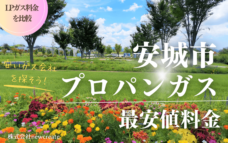 安城市のプロパンガス平均価格と最安値料金