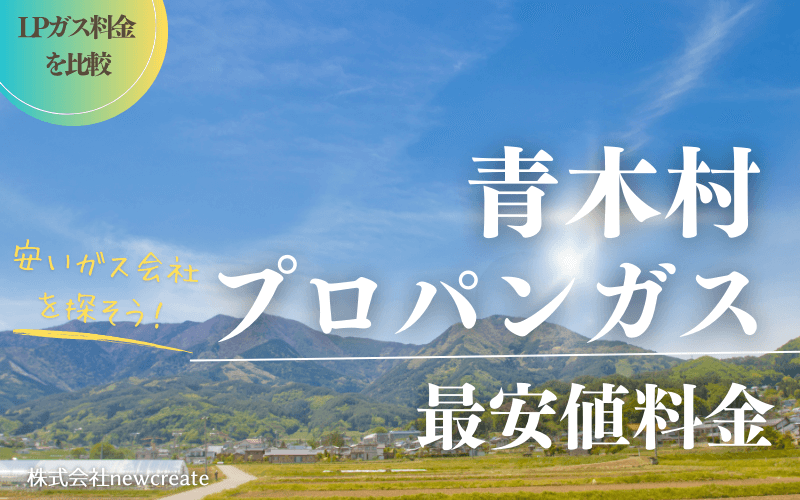 長野県青木村のプロパンガス平均価格と最安値料金