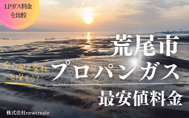 荒尾市のプロパンガス平均価格と最安値料金