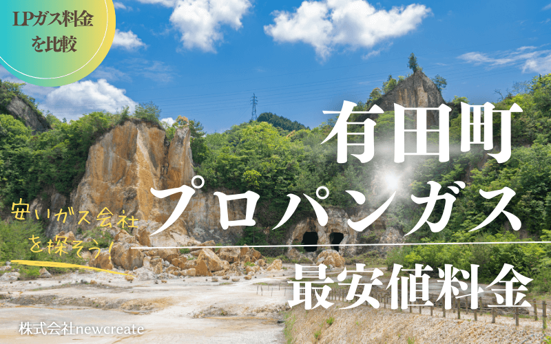 佐賀県有田町のプロパンガス平均価格と最安値料金