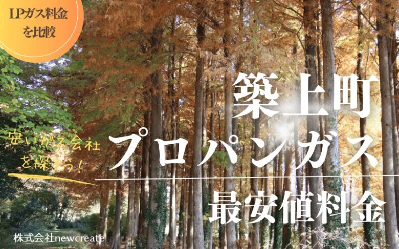 福岡県築上町のプロパンガス平均価格と最安値料金