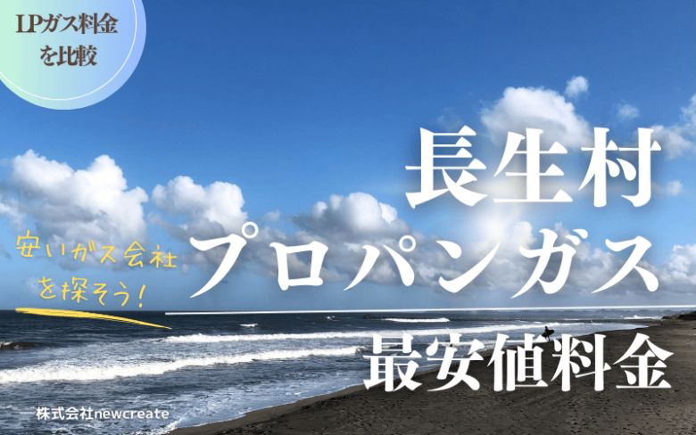 長生村のプロパンガス平均価格と最安値料金