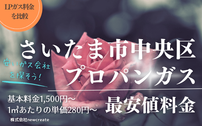 さいたま市中央区のプロパンガス料金