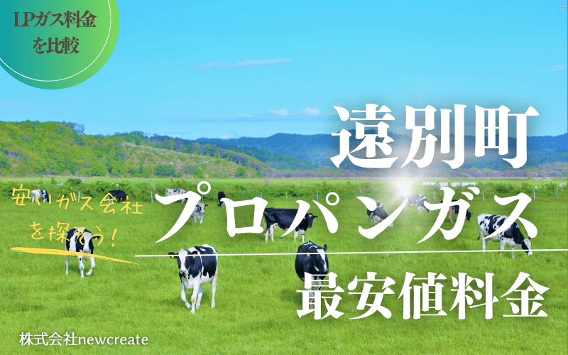 遠別町のプロパンガス平均価格と最安値料金