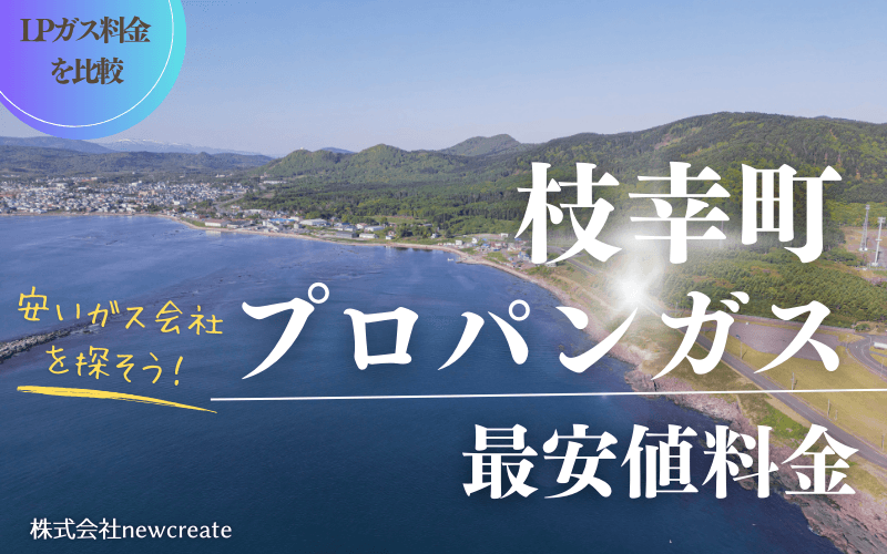 枝幸町のプロパンガス平均価格と最安値料金