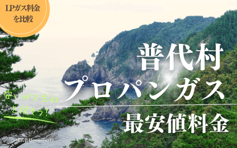 岩手県下閉伊郡普代村のプロパンガス平均価格と最安値料金