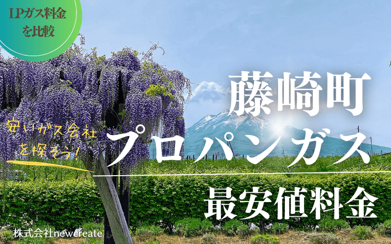 青森県藤崎町のプロパンガス平均価格と最安値料金