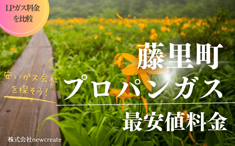 秋田県藤里町のプロパンガス平均価格と最安値料金
