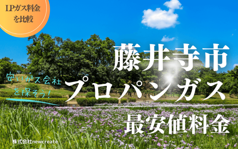 藤井寺市のプロパンガス平均価格と最安値料金