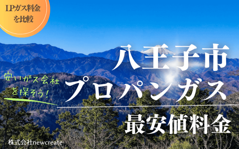 八王子市のプロパンガス平均価格と最安値料金