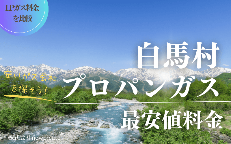 白馬村のプロパンガス料金