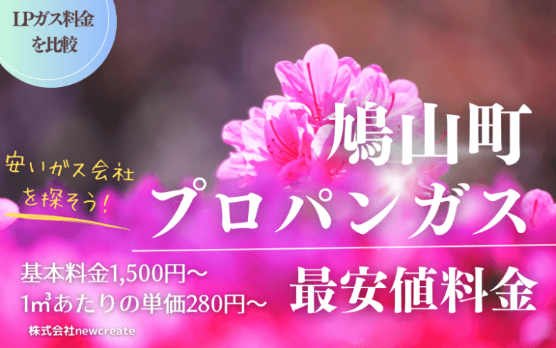 鳩山町のプロパンガス平均価格と最安値料金