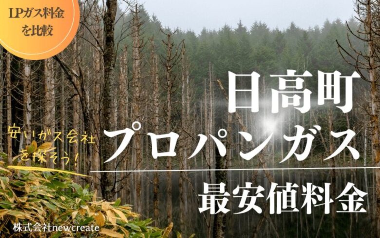 北海道日高町のプロパンガス平均価格と最安値料金