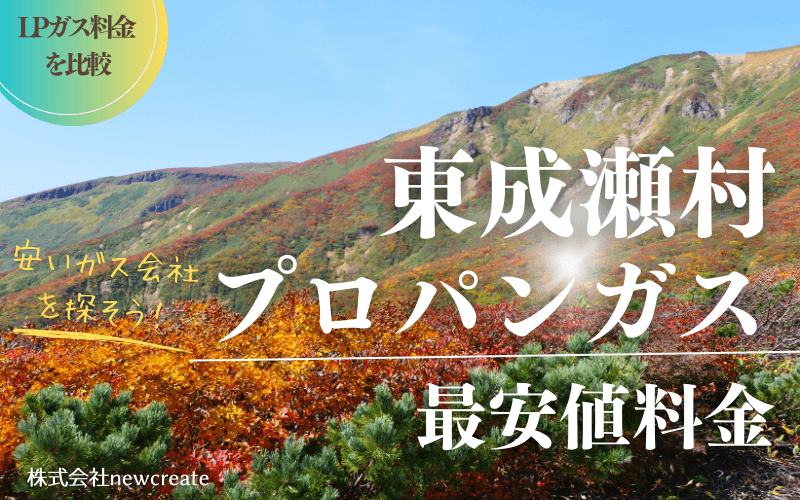 東成瀬村のプロパンガス料金