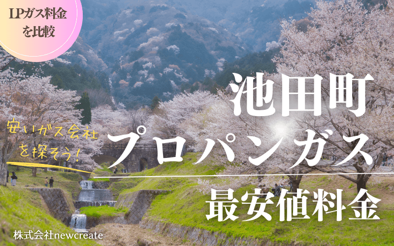 岐阜県池田町のプロパンガス平均価格と最安値料金