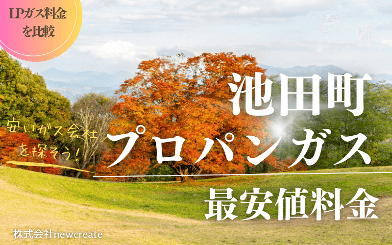 長野県池田町のプロパンガス平均価格と最安値料金