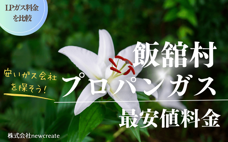 飯舘村のプロパンガス平均価格と最安値料金