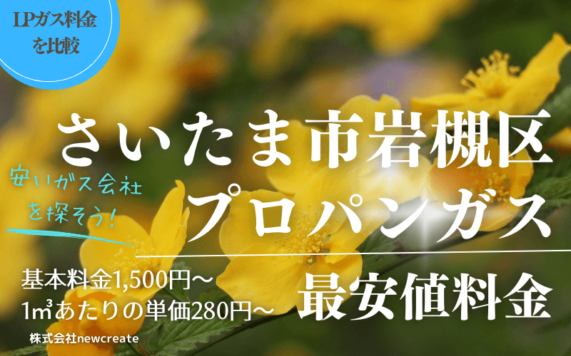 さいたま市岩槻区のプロパンガス料金