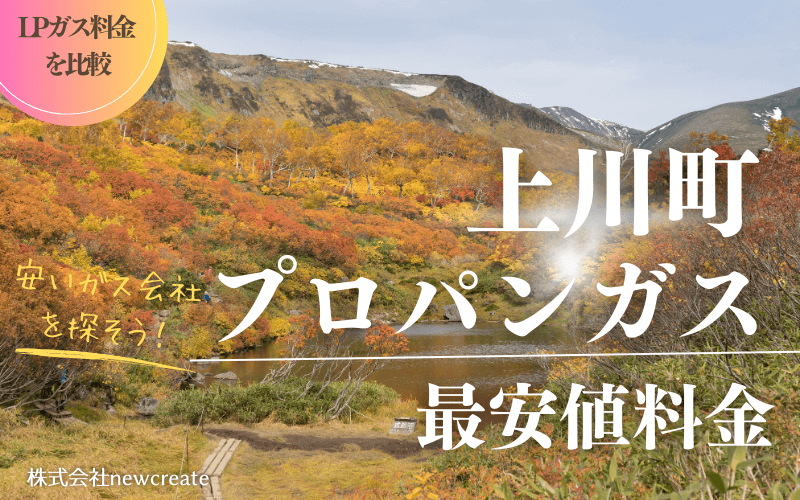 北海道上川町のプロパンガス平均価格と最安値料金