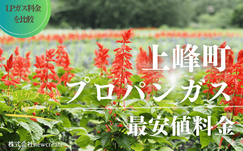 上峰町のプロパンガス平均価格と最安値料金