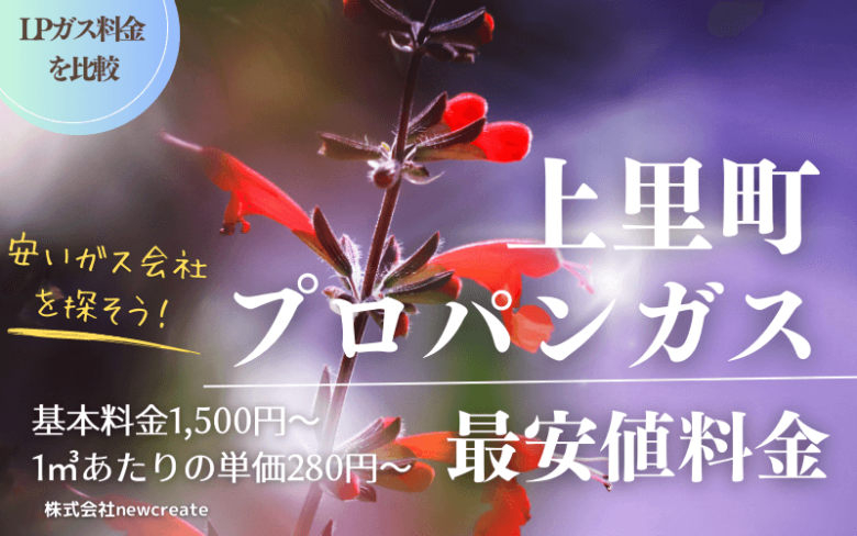 埼玉県上里町のプロパンガス平均価格と最安値料金