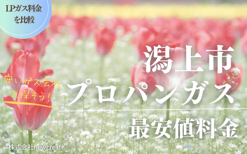 潟上市のプロパンガス平均価格と最安値料金