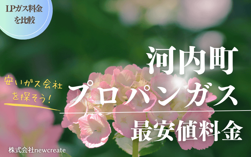 茨城県河内町のプロパンガス平均価格と最安値料金