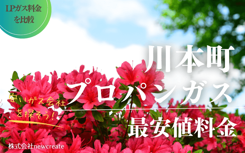 川本町のプロパンガス平均価格と最安値料金