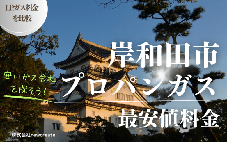 岸和田市のプロパンガス平均価格と最安値料金