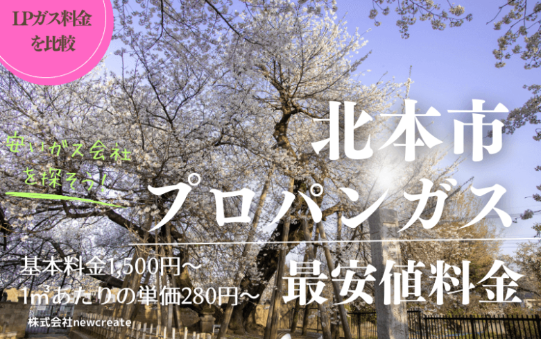 北本市のプロパンガス平均価格と最安値料金