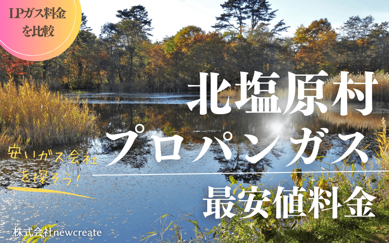 北塩原村のプロパンガス最安値料金