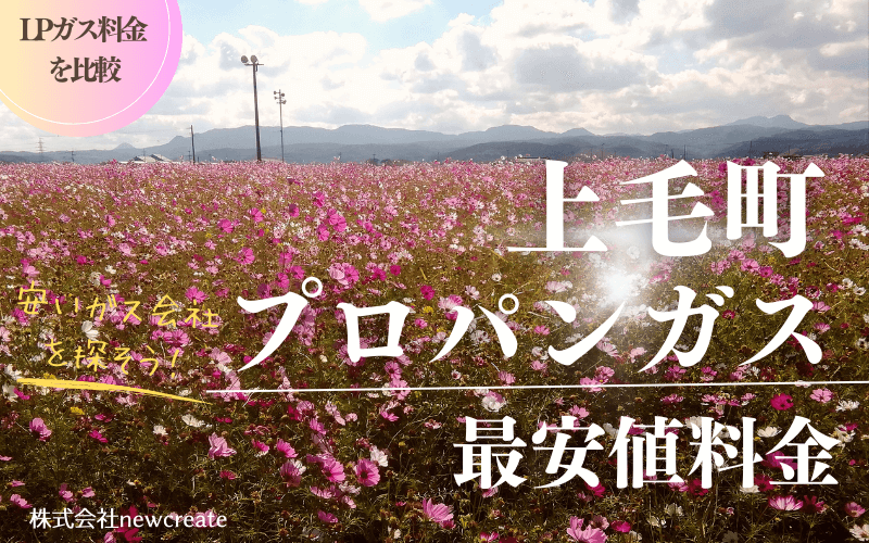 福岡県上毛町のプロパンガス平均価格と最安値料金