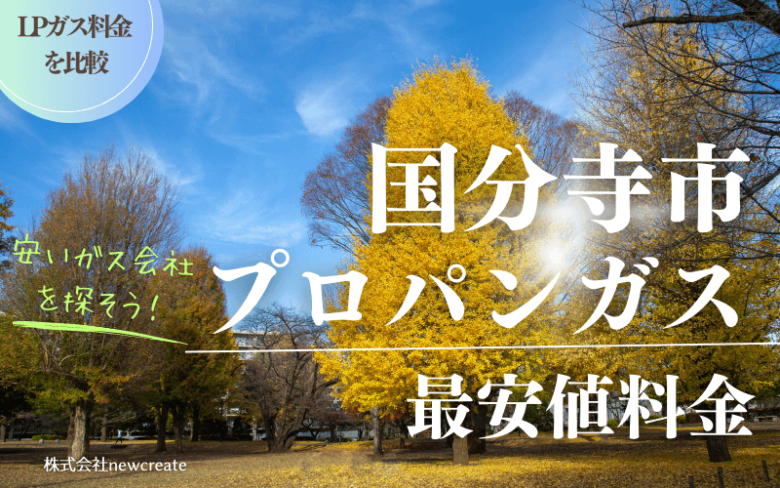 国分寺市のプロパンガス平均価格と最安値料金