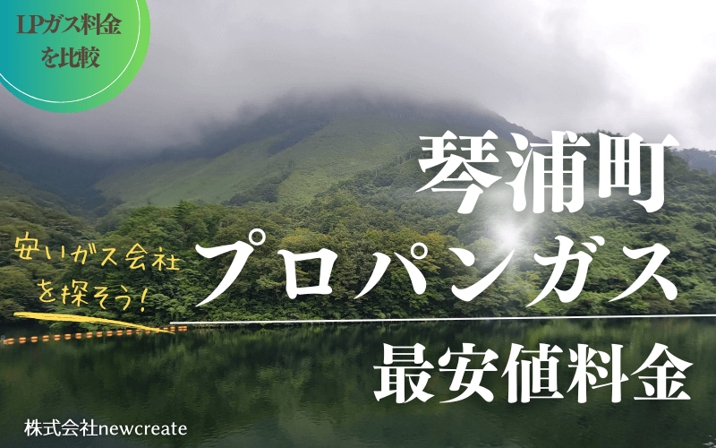 鳥取県琴浦町のプロパンガス平均価格と最安値料金