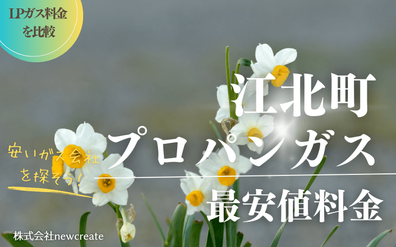 佐賀県江北町のプロパンガス平均価格と最安値料金