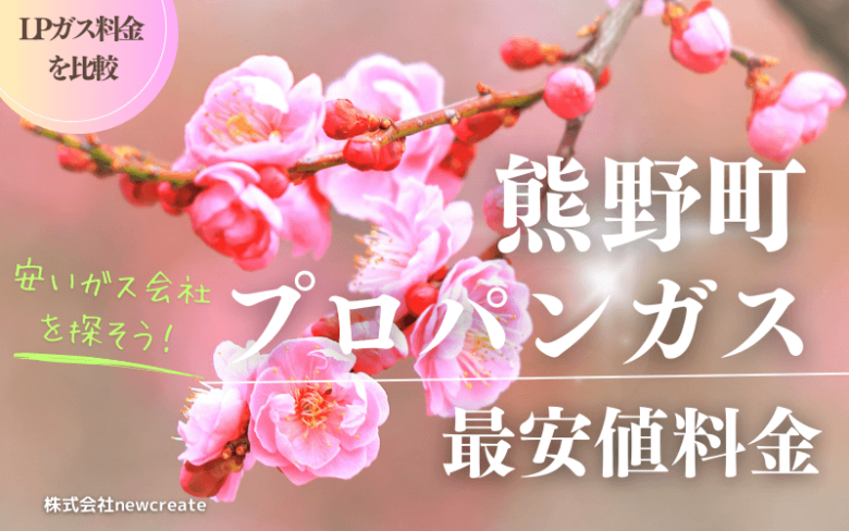 広島県熊野町のプロパンガス平均価格と最安値料金【安い会社を探す】