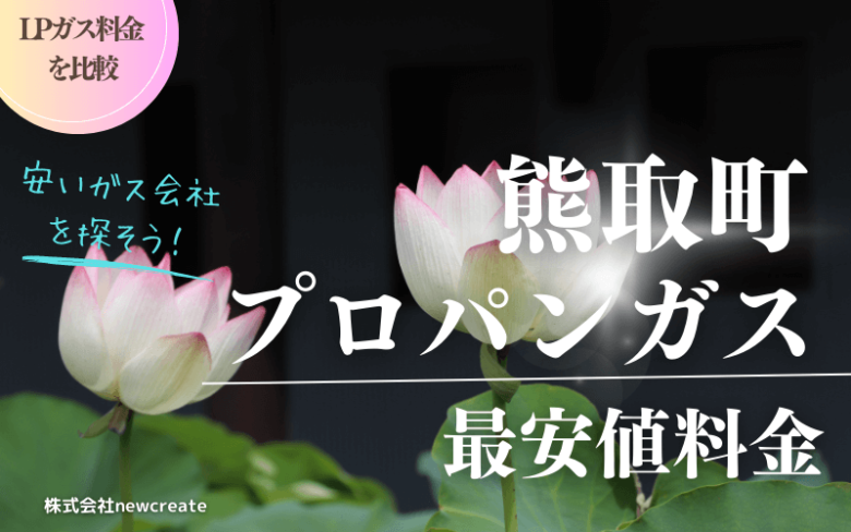 大阪府熊取町のプロパンガス平均価格と最安値料金