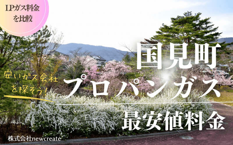 国見町のプロパンガス平均価格と最安値料金