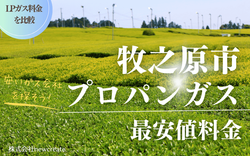 牧之原市のプロパンガス平均価格と最安値料金