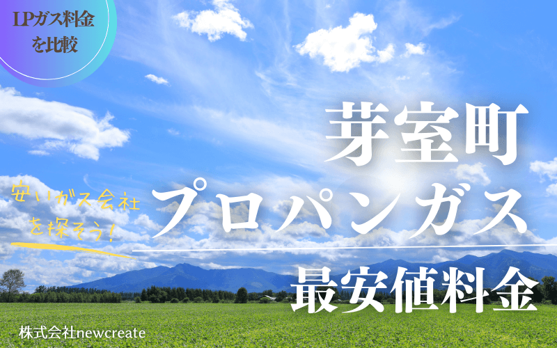 芽室町のプロパンガス平均価格と最安値料金