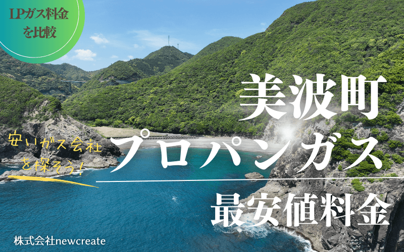 美波町のプロパンガス平均価格と最安値料金