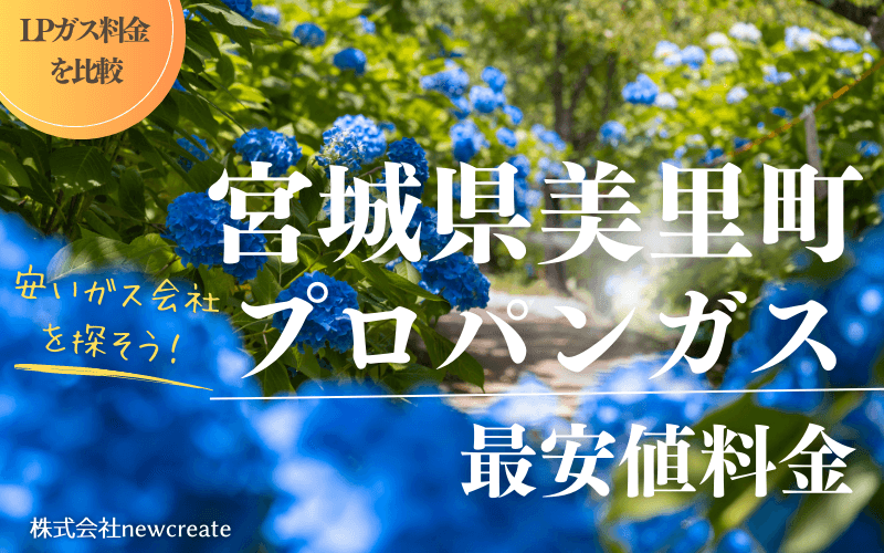 宮城県美里町のプロパンガス平均価格と最安値料金